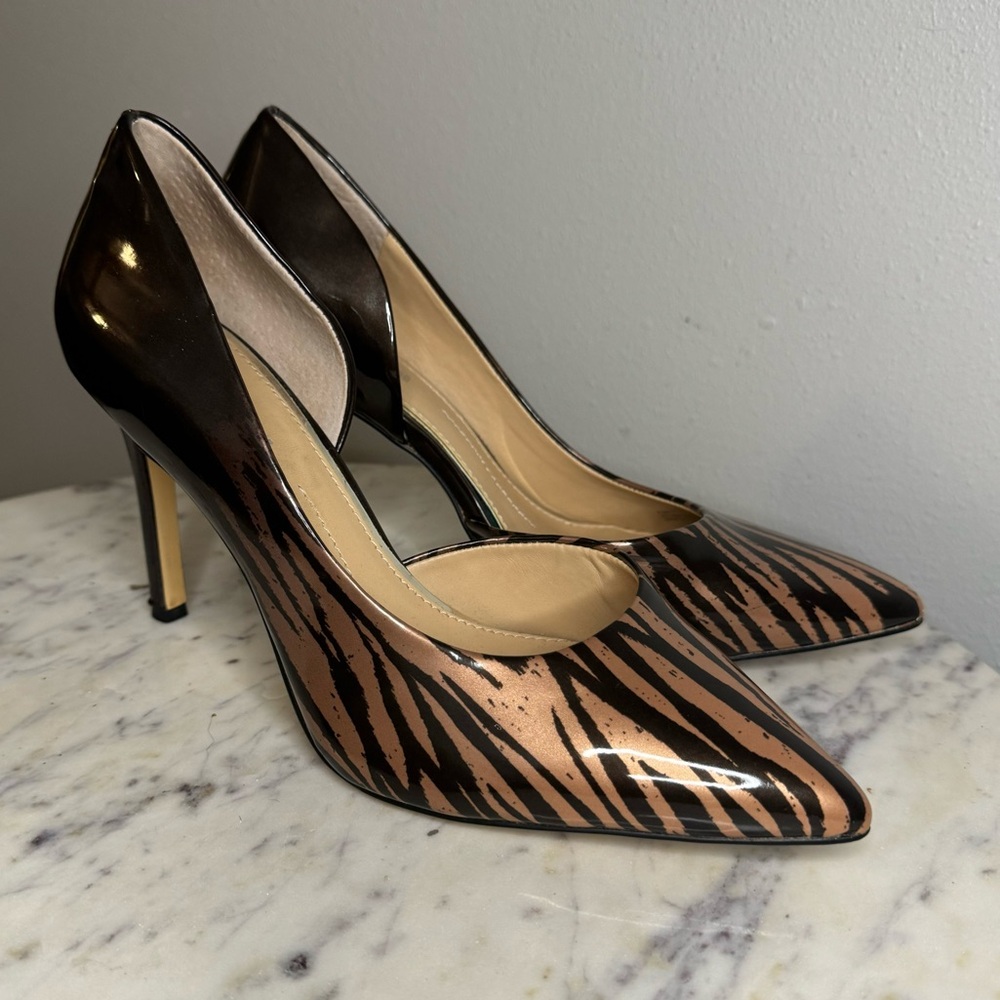 Elegant Brown and Black Women's Heels